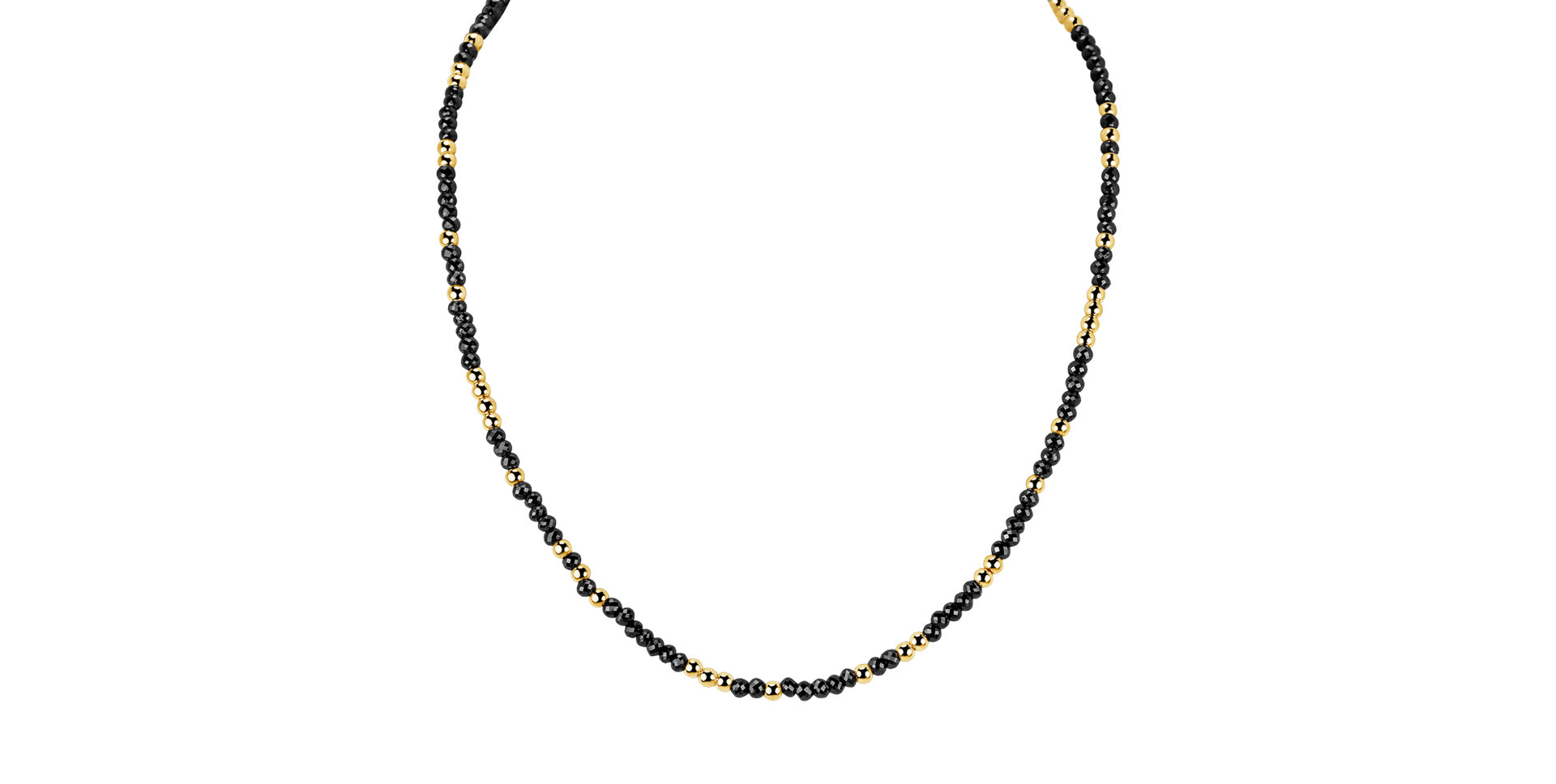 Necklace with black diamonds Night Chain