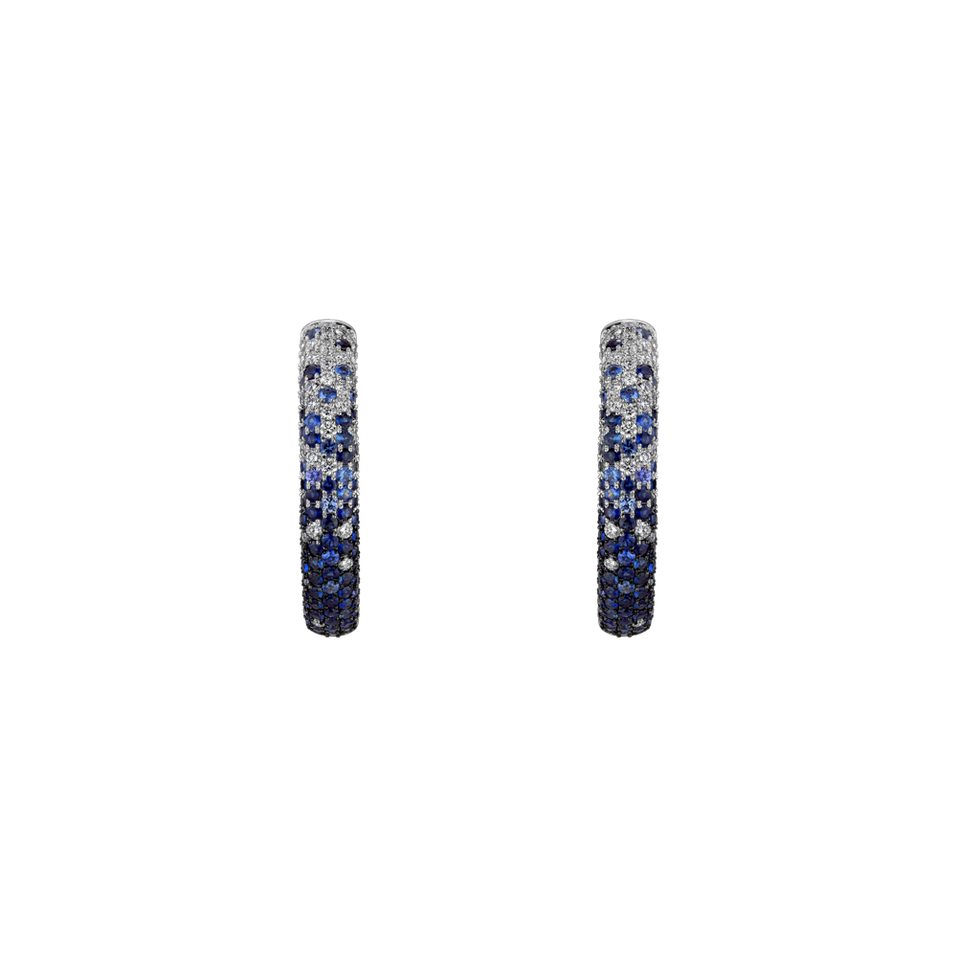 Diamond earrings and Sapphire Everything you Want