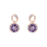 Diamond earrings with Amethyst Twilight Bay2