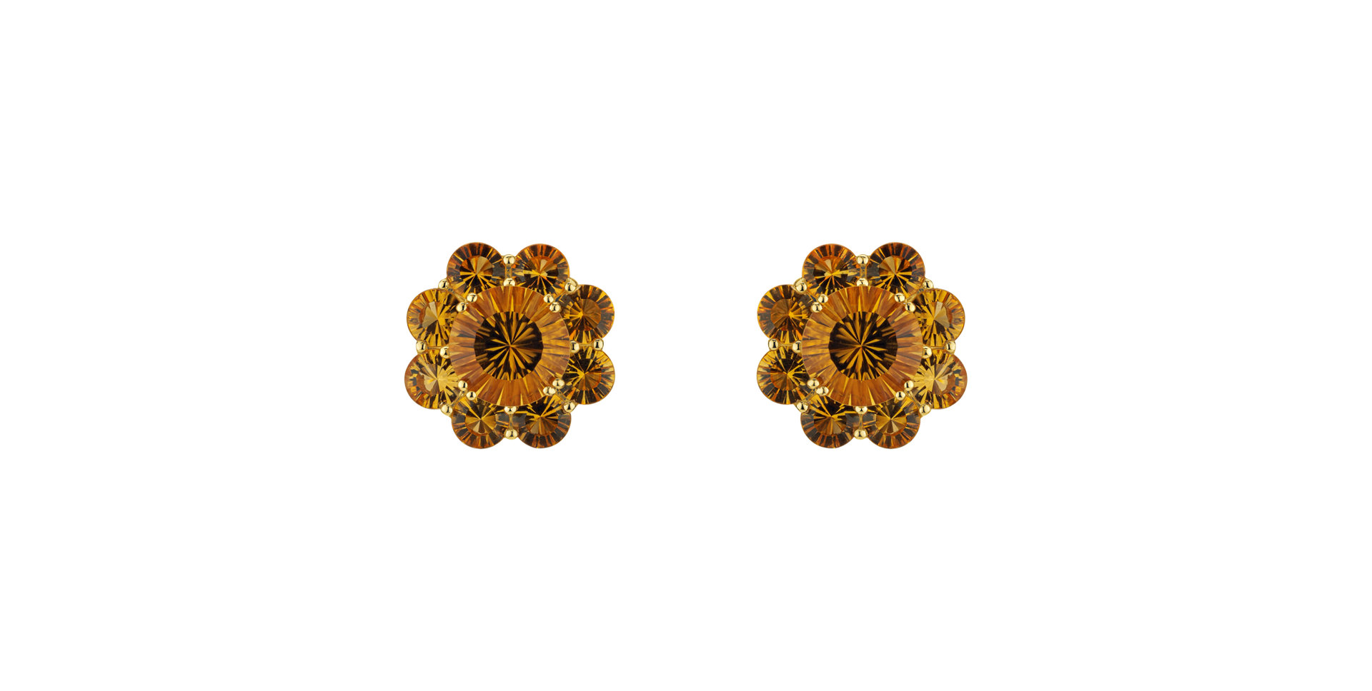 Earrings with Citrine Premiere Column