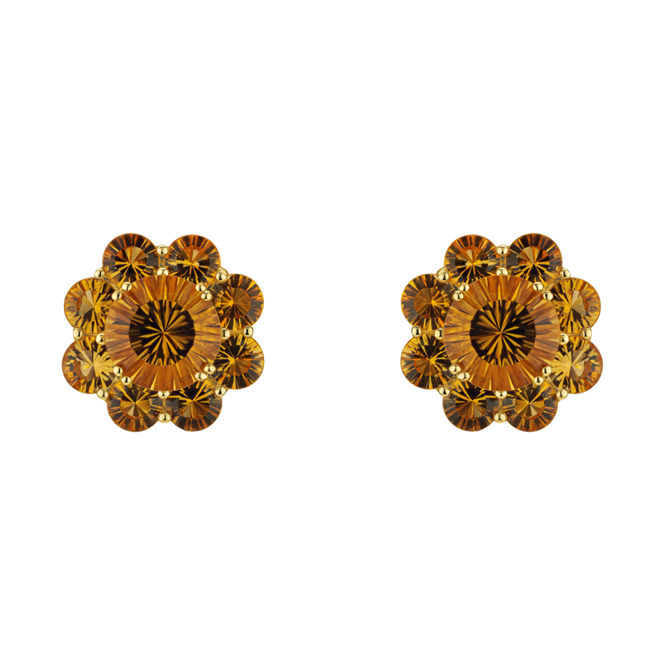 Earrings with Citrine Premiere Column