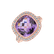 Diamond rings with Amethyst Fascinating Dream2