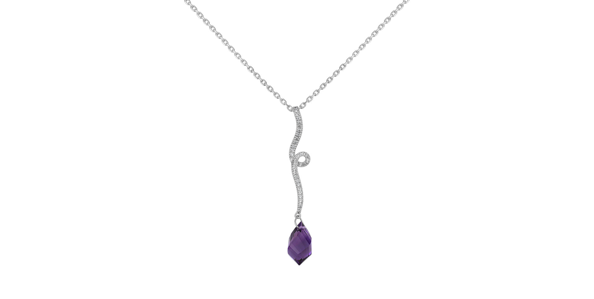 Diamond pendant with Amethyst Indulge Special