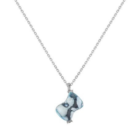 Diamond pendant with Topaz Auriga