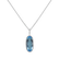 Diamond pendant with Topaz Neverending Sky2