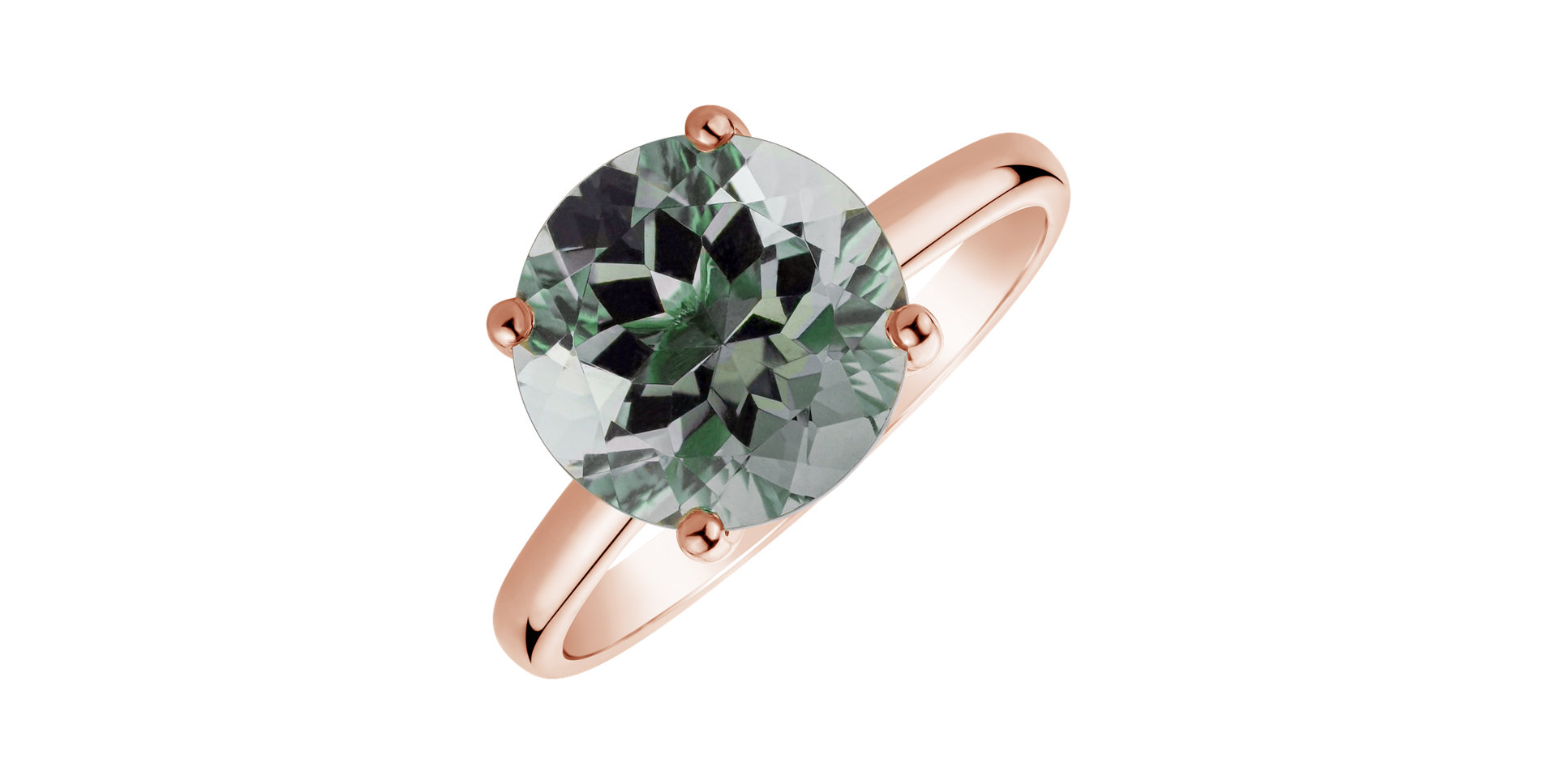 Ring with Amethyst Green Bonbon
