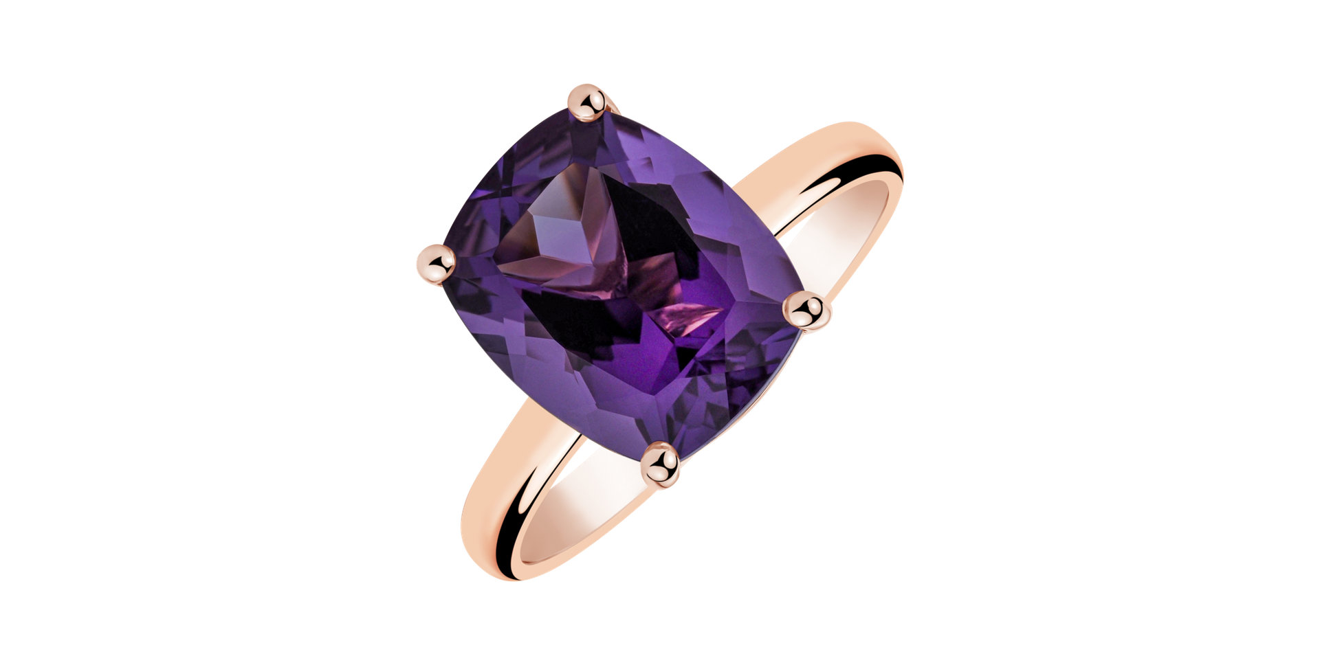 Ring with Amethyst Brazil Bonbon