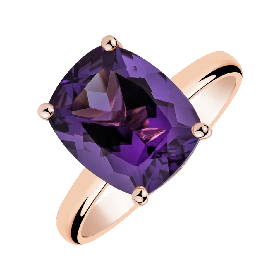 Ring with Amethyst Brazil Bonbon