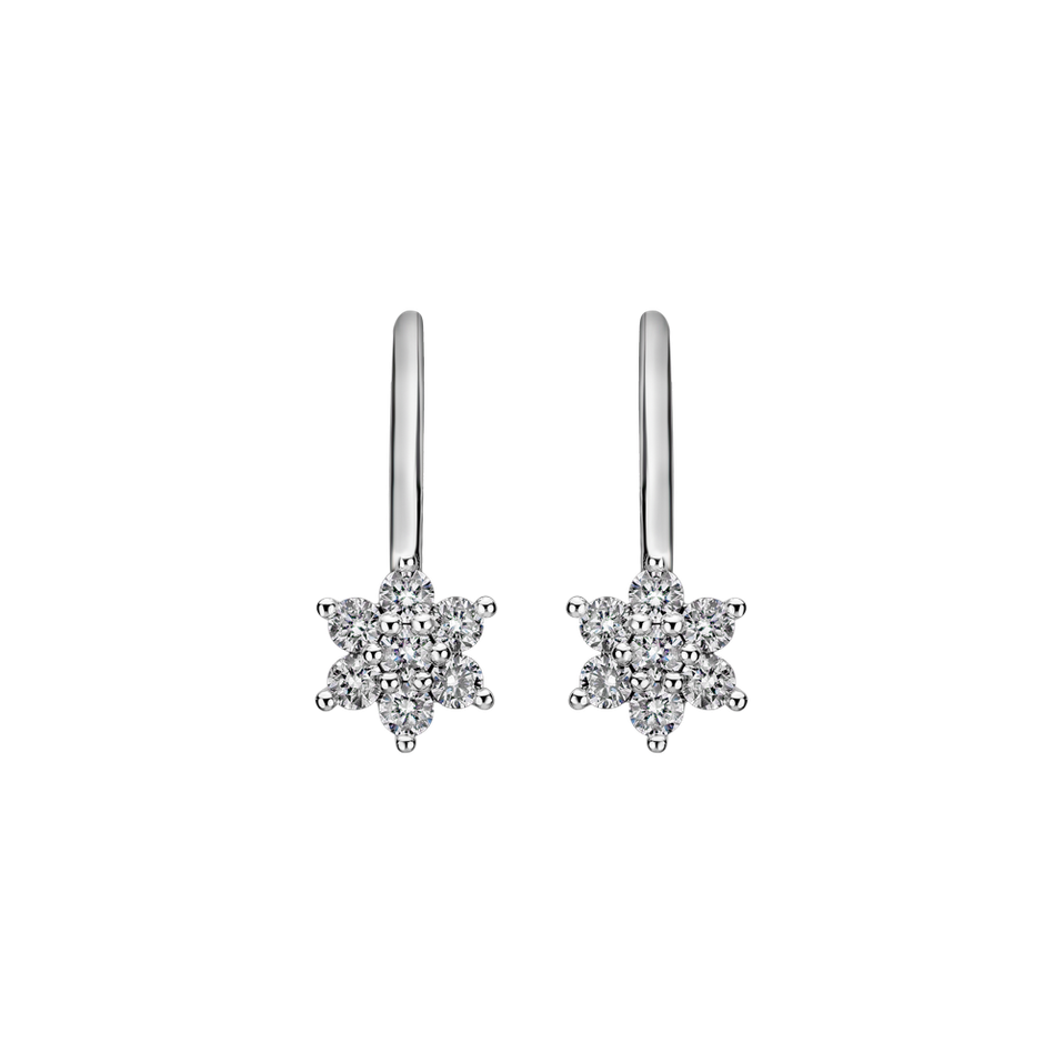 Diamond earrings Magic Snowflakes