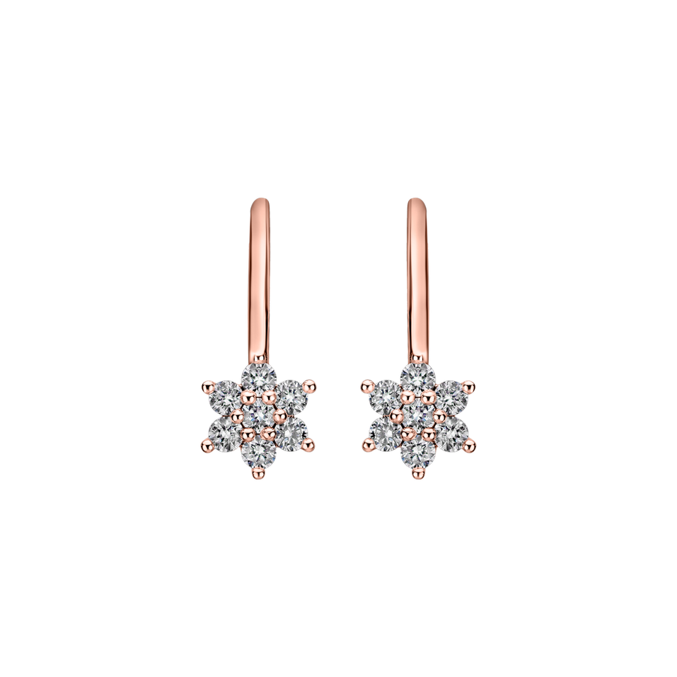 Diamond earrings Magic Snowflakes