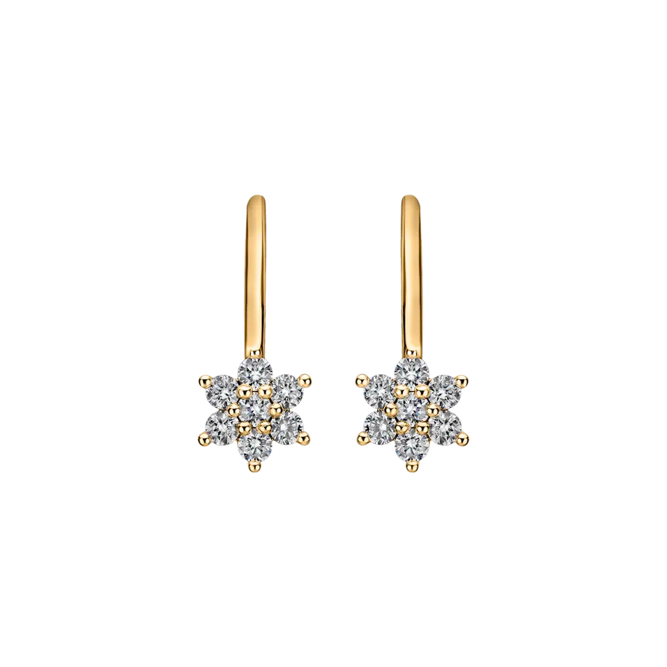Diamond earrings Magic Snowflakes