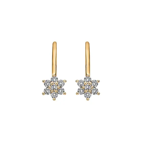 Diamond earrings Magic Snowflakes