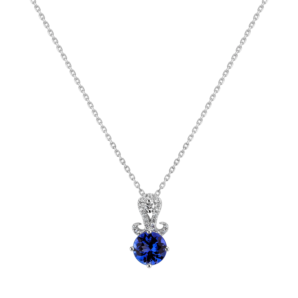 Diamond pendant with Tanzanite Berith