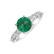 Diamond ring with Emerald Eden Desire2