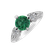 Diamond ring with Emerald Luxury of Clarity2