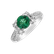 Diamond ring with Emerald Royal Riddle2
