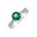 Diamond ring with Emerald Moment of Luck2