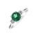 Diamond ring with Emerald Dreams Of Time2