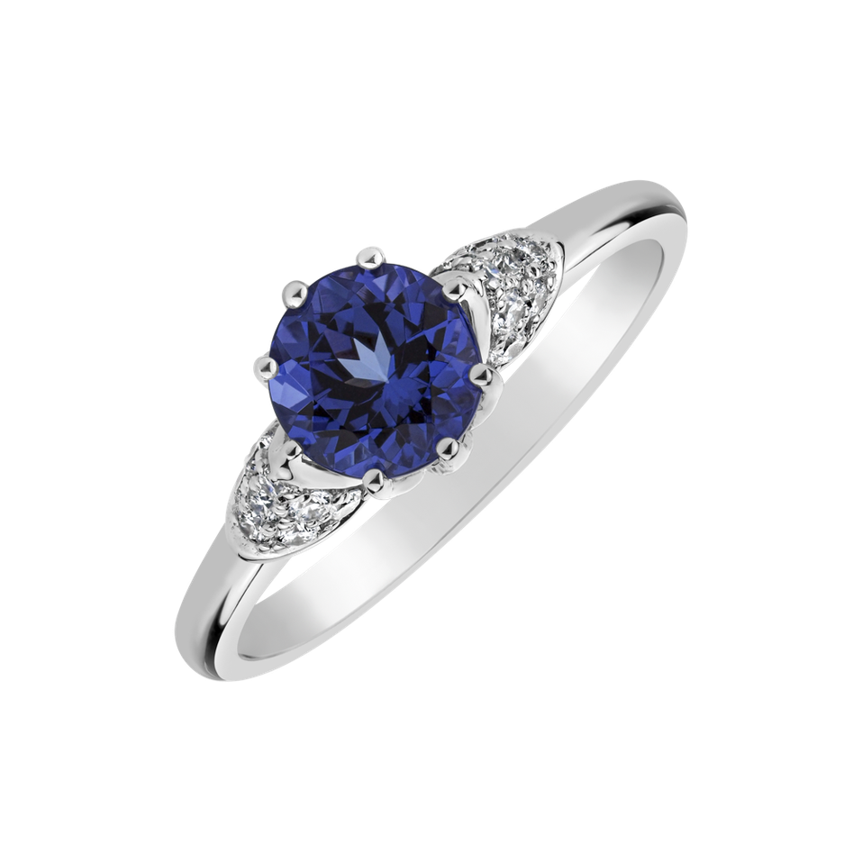 Diamond ring with Tanzanite Magic Gentility