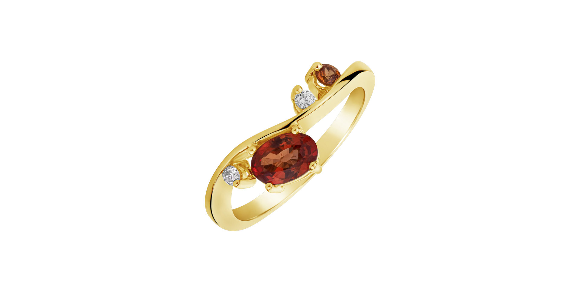 Diamond ring with Sapphire Rosewood