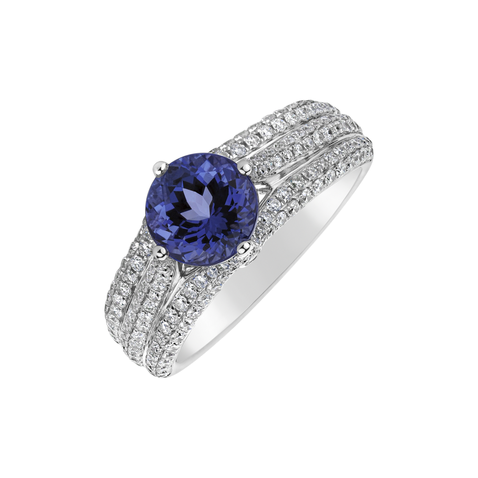 Diamond ring with Tanzanite Dream Gentility