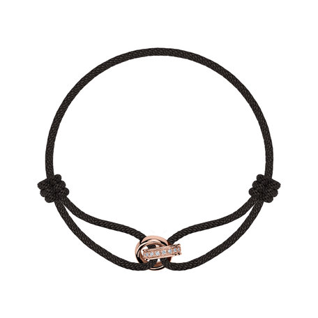 Bracelet with diamonds Lucky Node