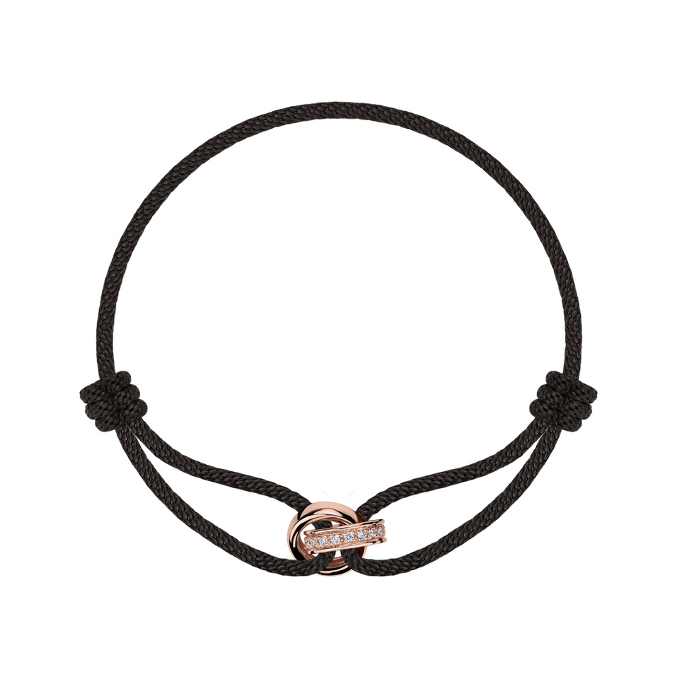 Bracelet with diamonds Lucky Node