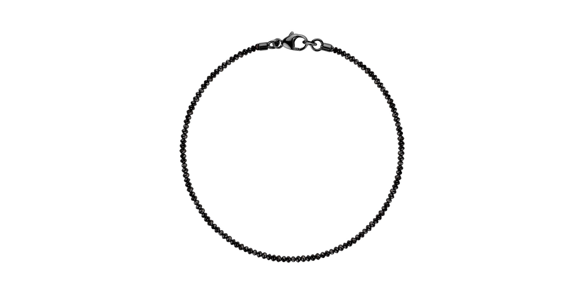 Bracelet with black diamonds Darkness