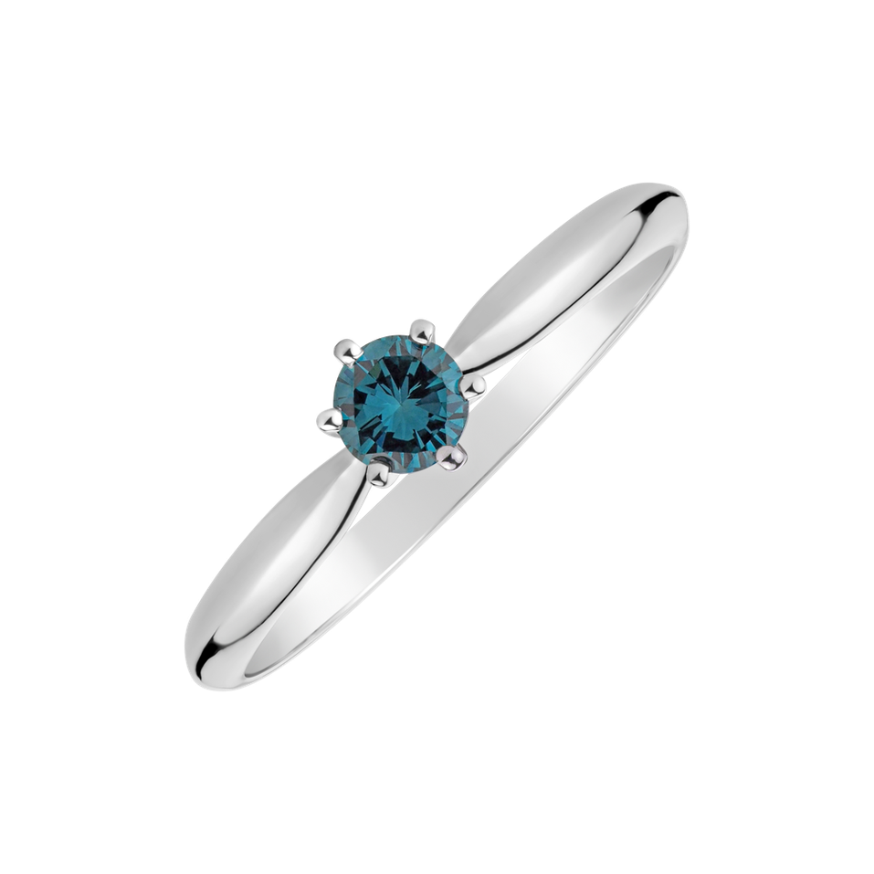Ring with blue diamonds Eternal Joy