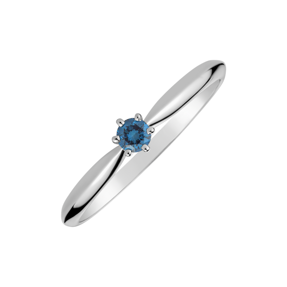 Ring with blue diamonds Eternal Joy