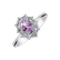Diamond ring with Kunzite Sky Goddess2