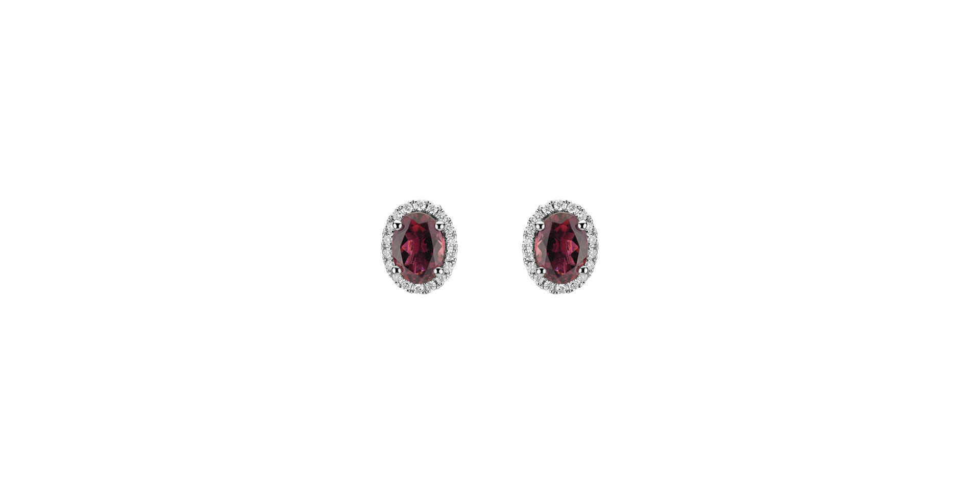 Diamond earrings with Tourmaline Imperial Allegory