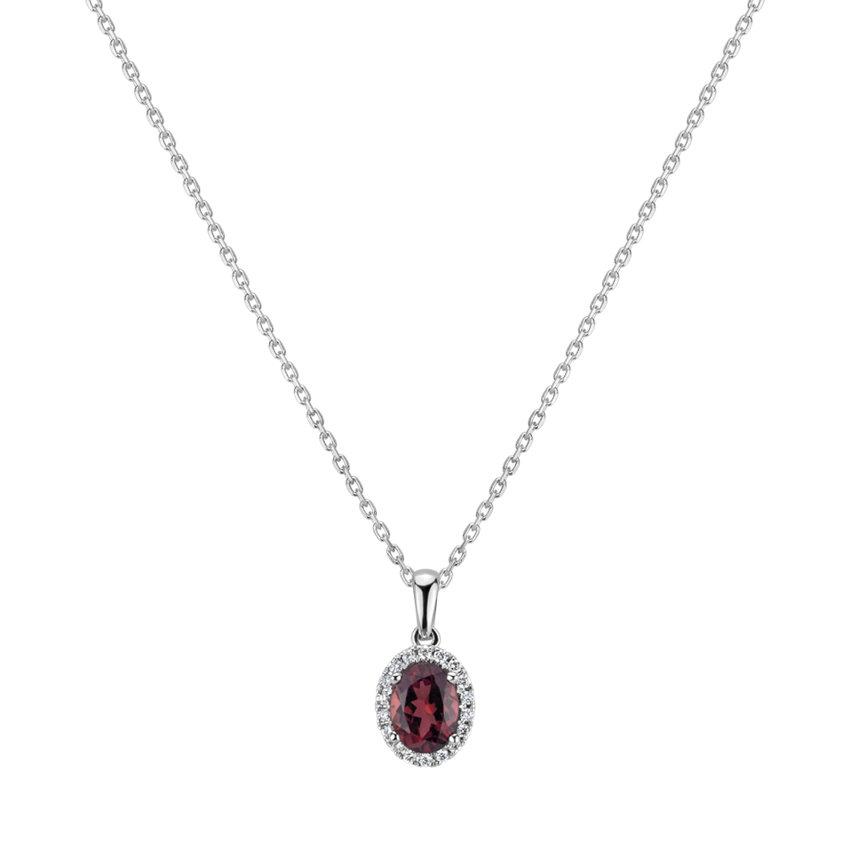Diamond pendant with Turmalinem Princess Essence
