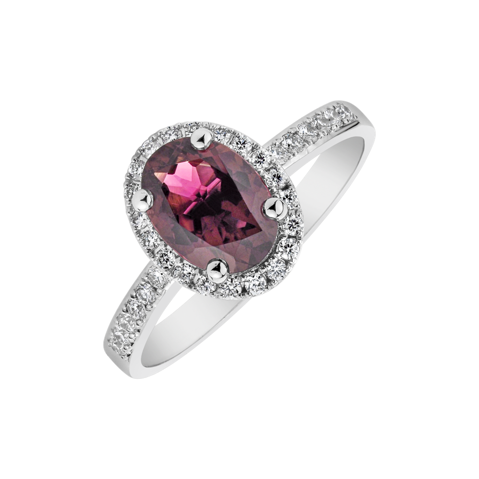 Diamond ring with Tourmalíne Sintharia