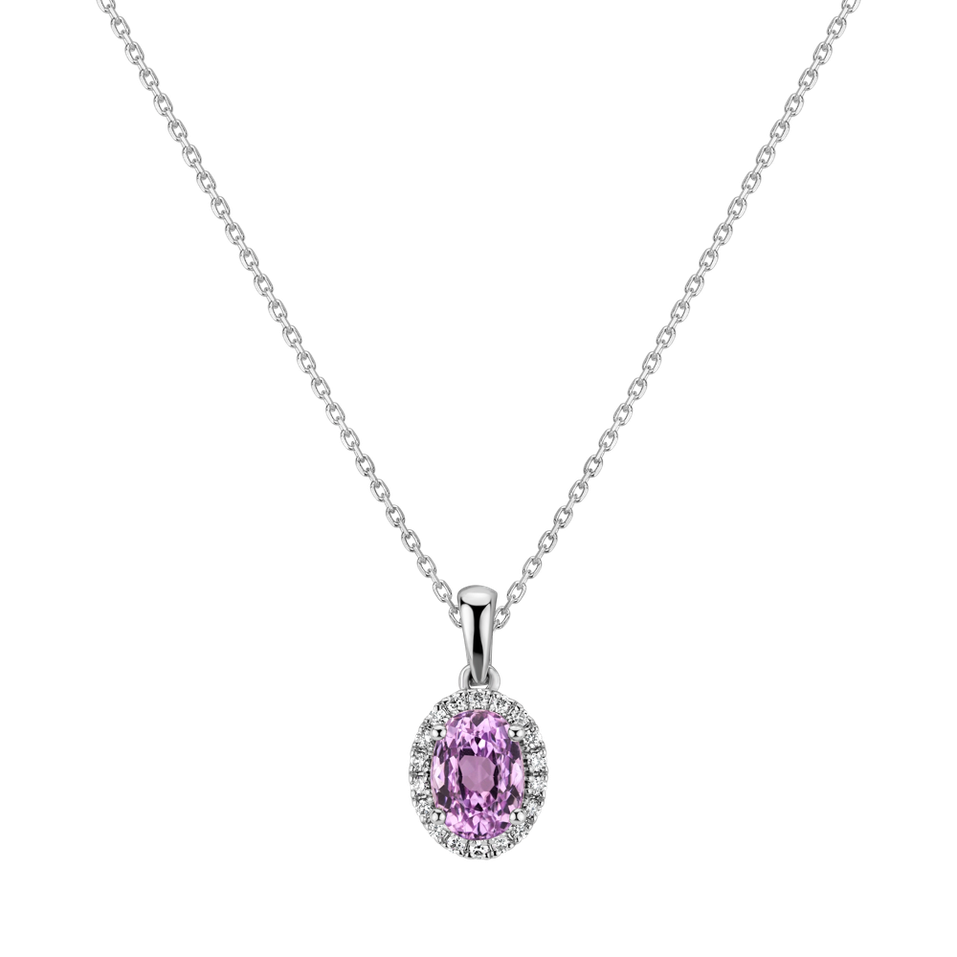 Diamond pendant with Kunzite Princess Essence