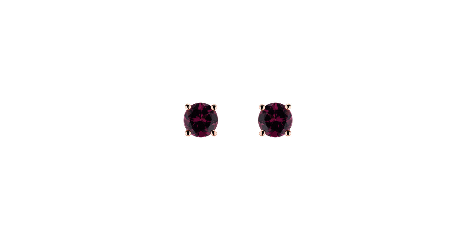 Earrings with Rhodolite Virginia Sparkle
