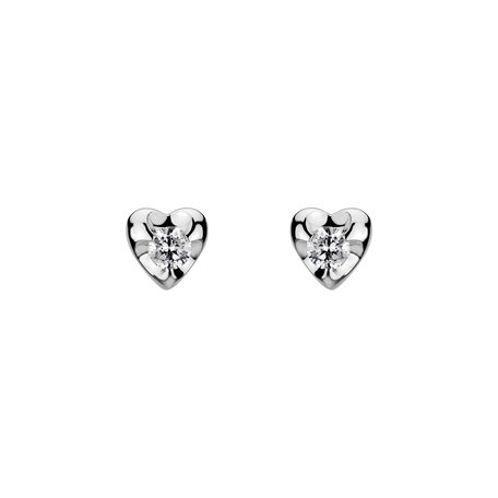 Diamond earrings Full Hearts