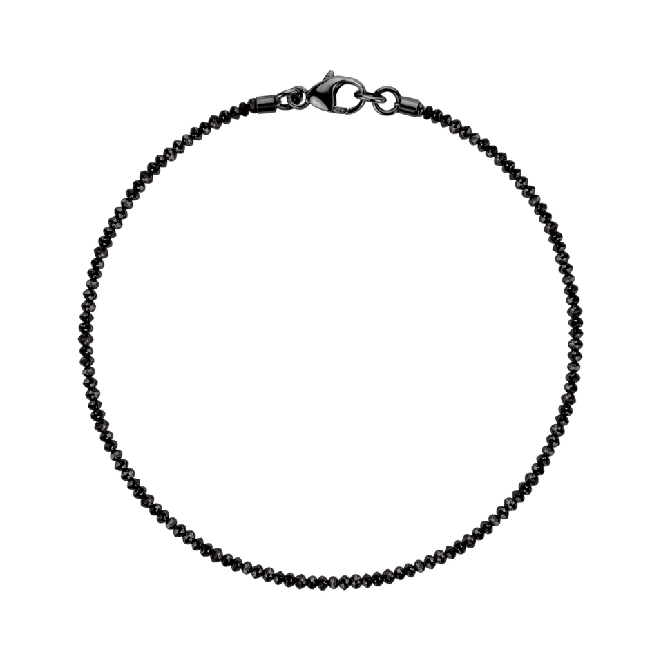 Bracelet with black diamonds Darkness