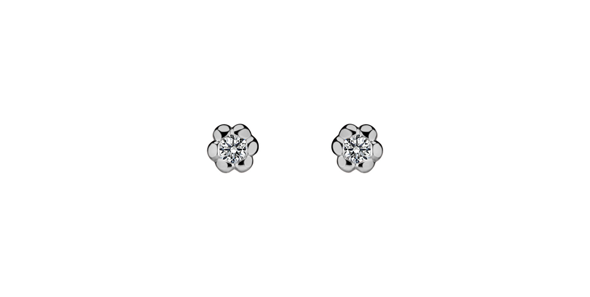 Diamond earrings Blooming Love