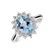 Diamond ring with Aquamarine Fabulous Lady2