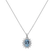 Diamond necklace with Aquamarine Princess Sparkle2