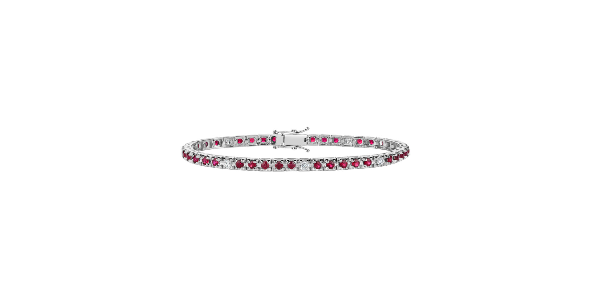 Diamond bracelet with Ruby Ralana