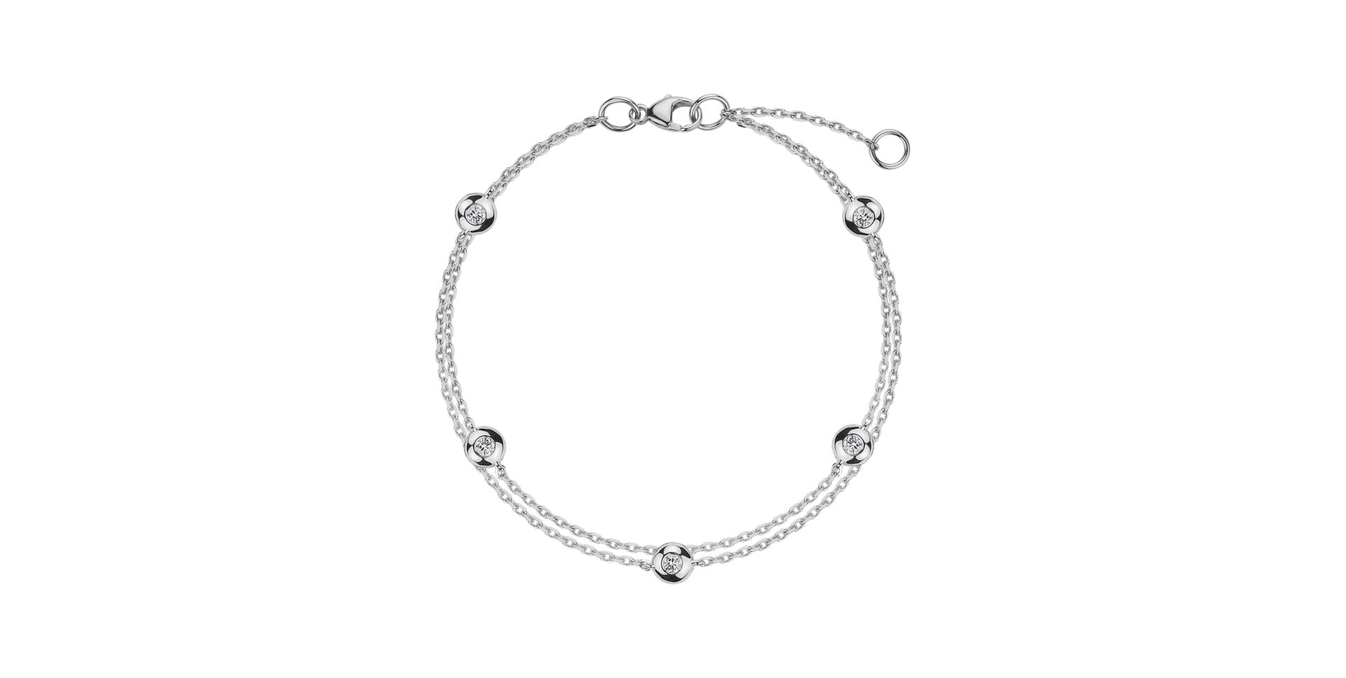 Diamond bracelet Double Dots