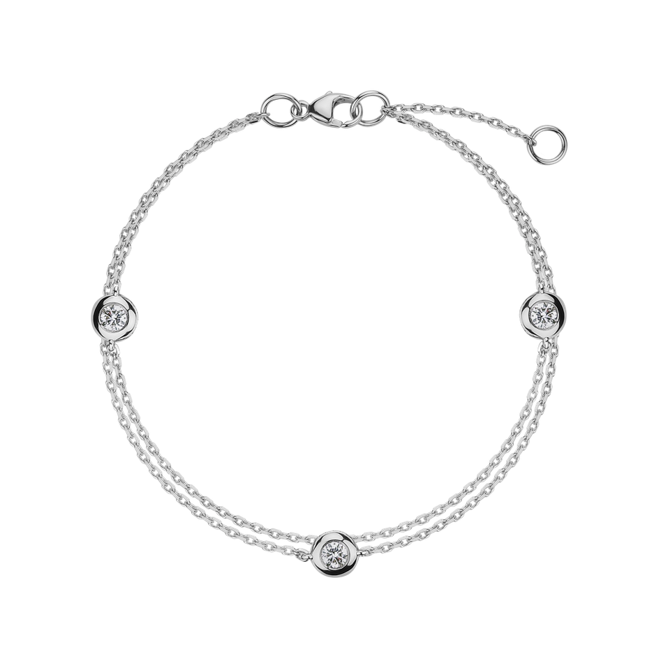 Diamond bracelet Double Dots