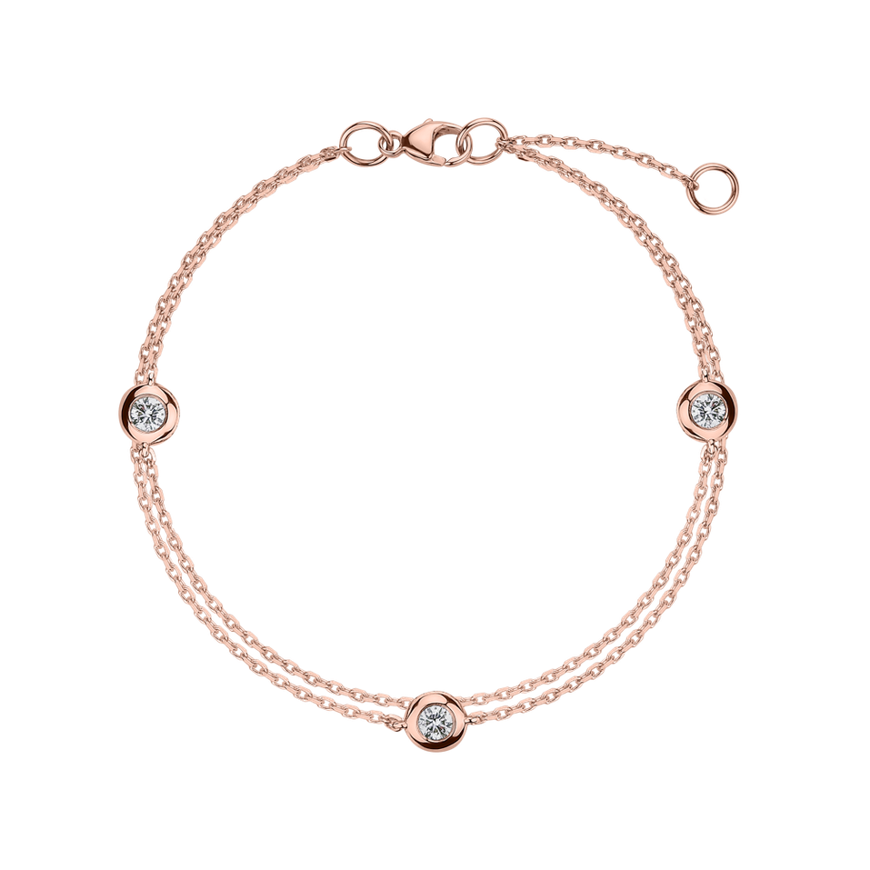 Diamond bracelet Double Dots