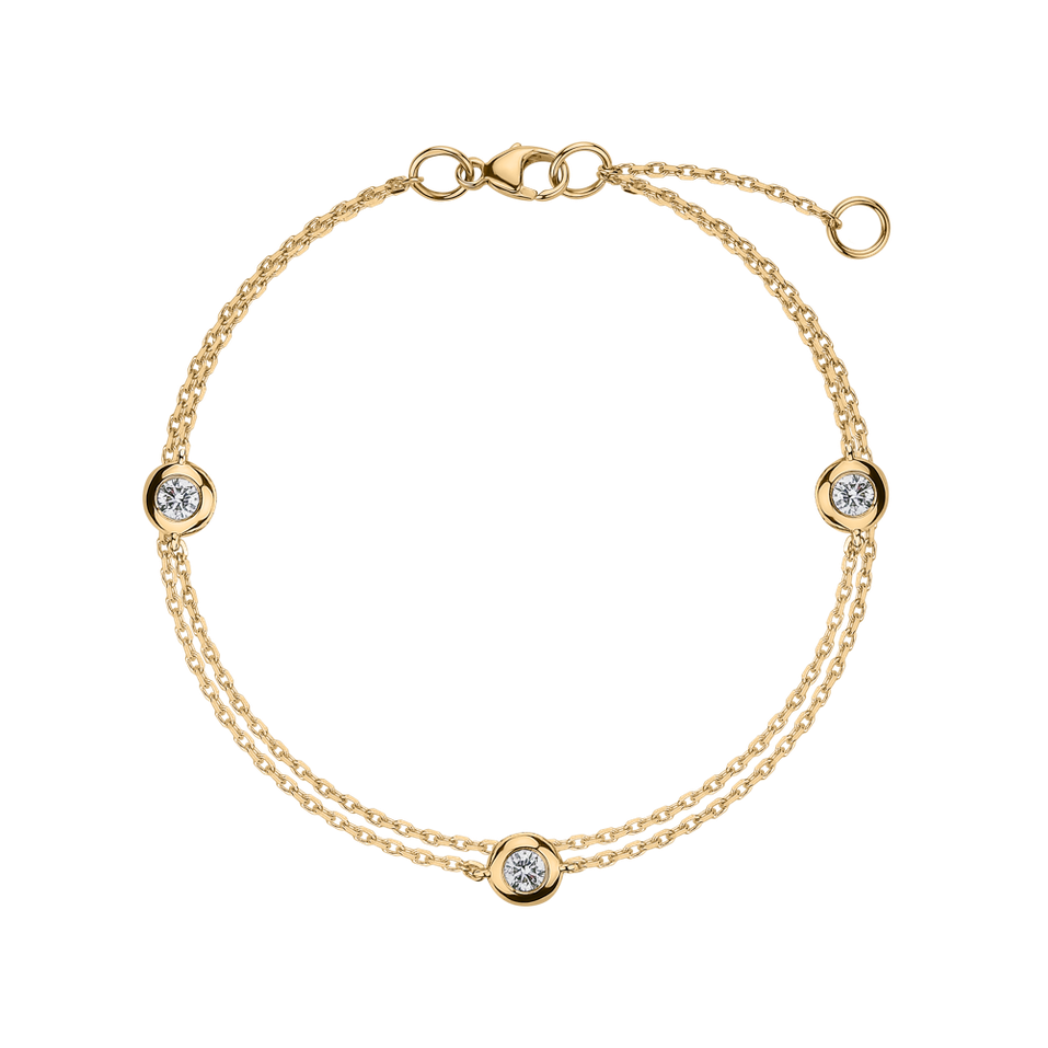 Diamond bracelet Double Dots