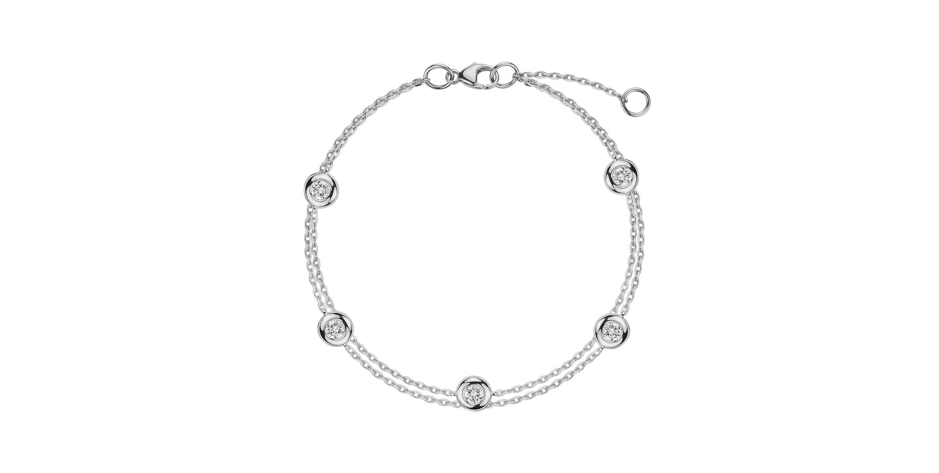 Diamond bracelet Double Dots