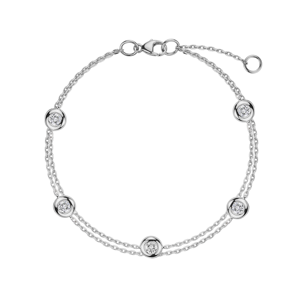 Diamond bracelet Double Dots