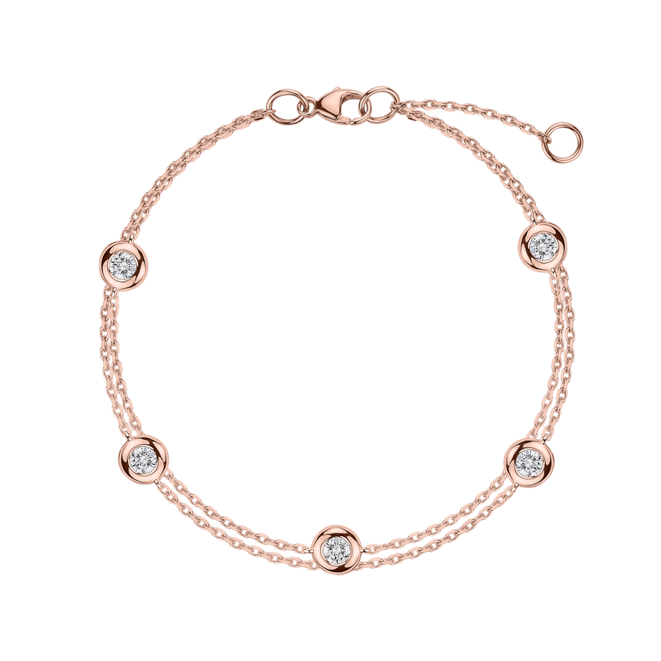 Diamond bracelet Double Dots