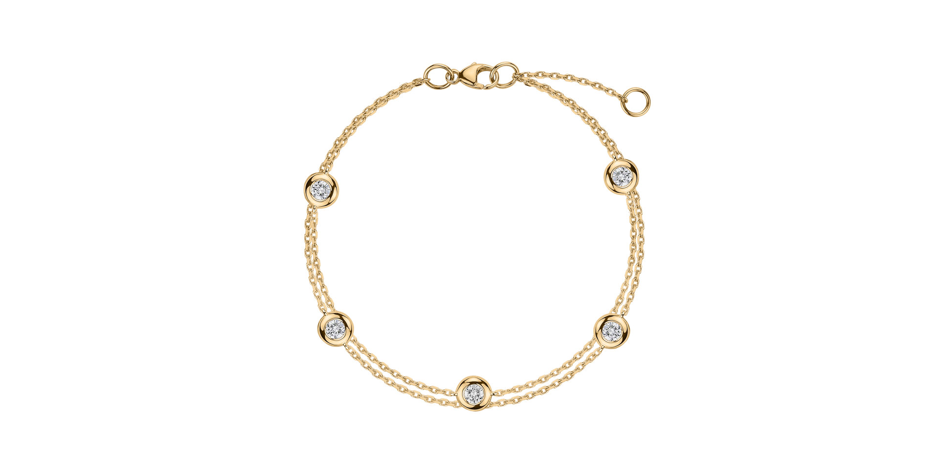 Diamond bracelet Double Dots